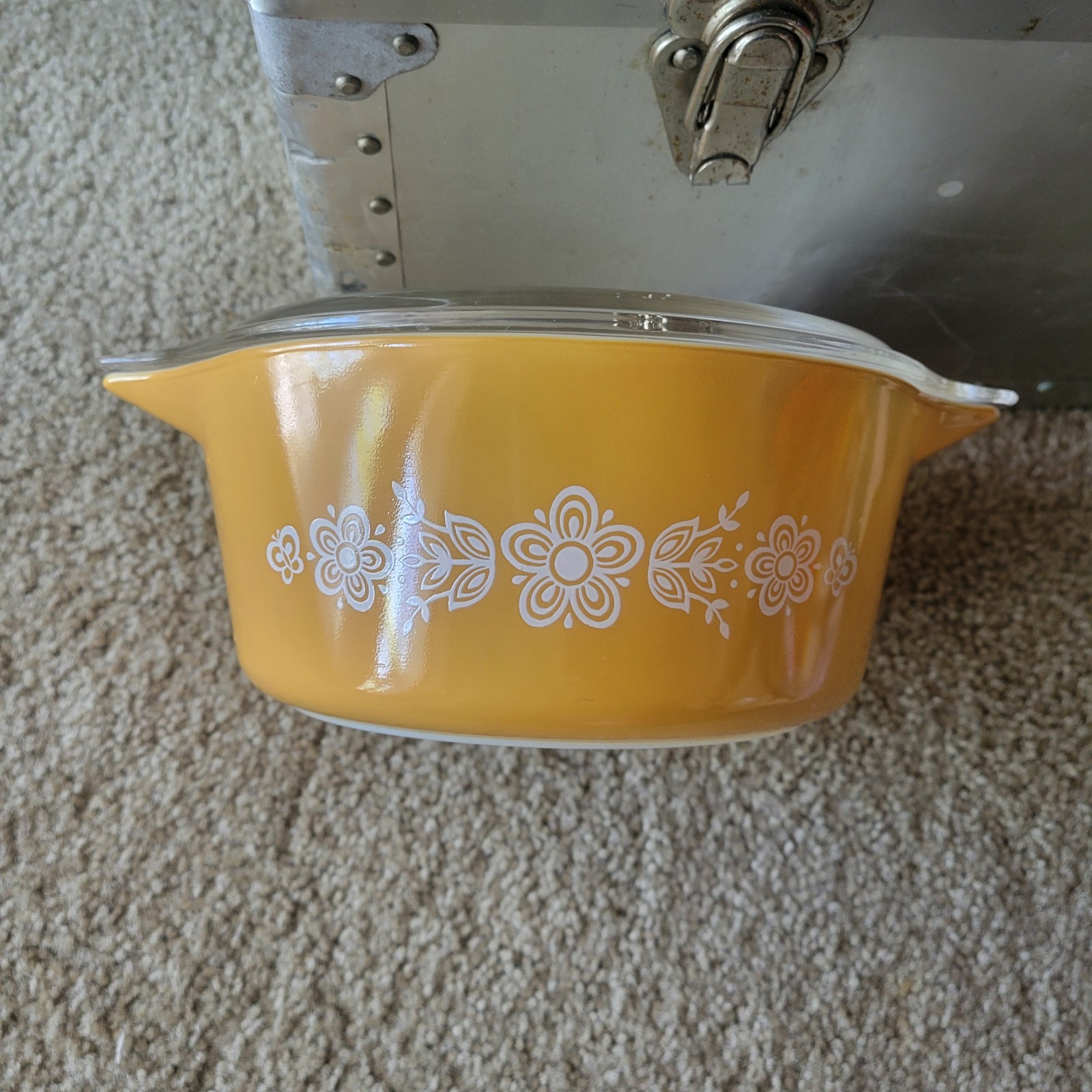 pyrex butterfly gold 475