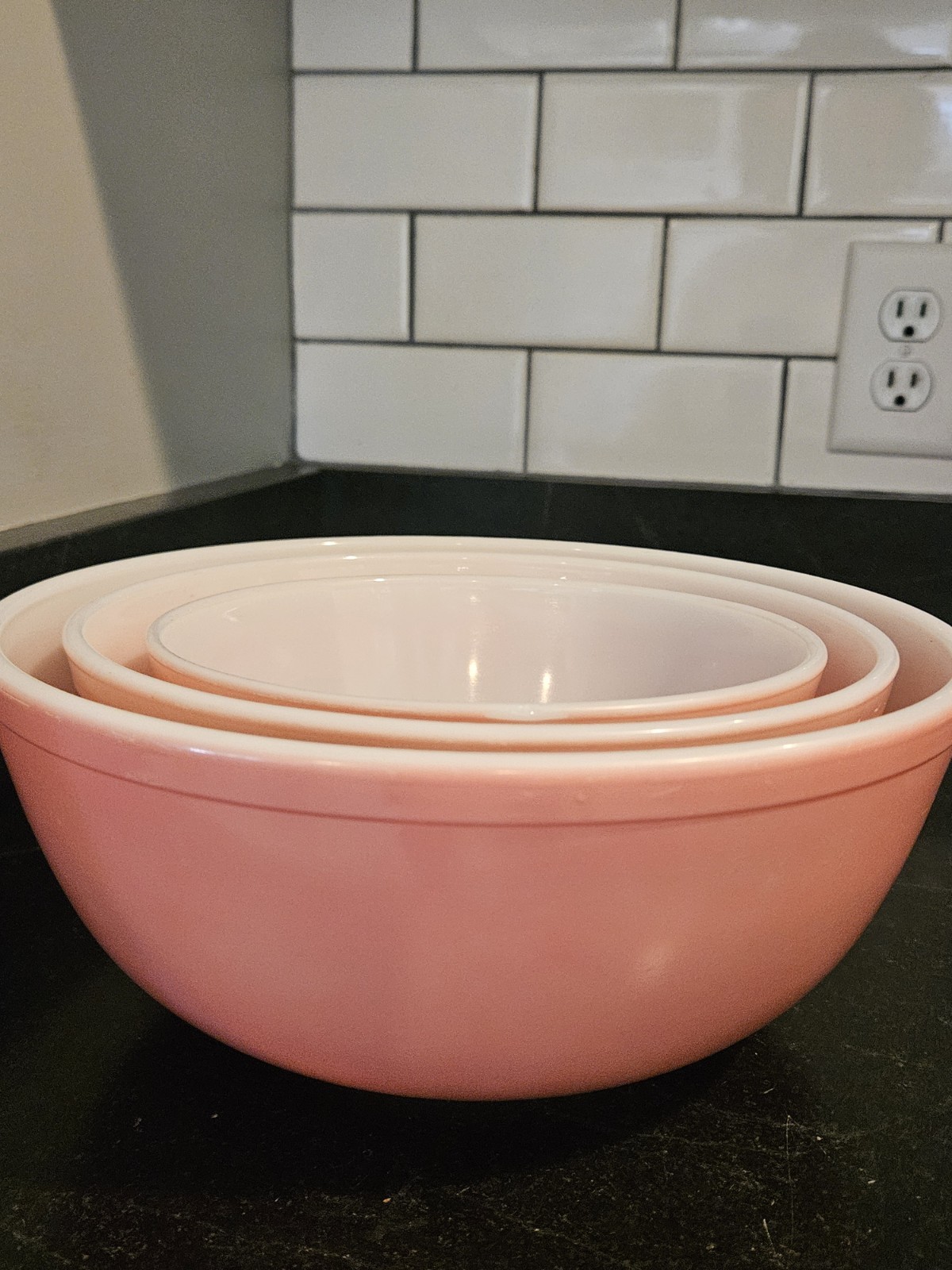 pyrex pink daisy 402